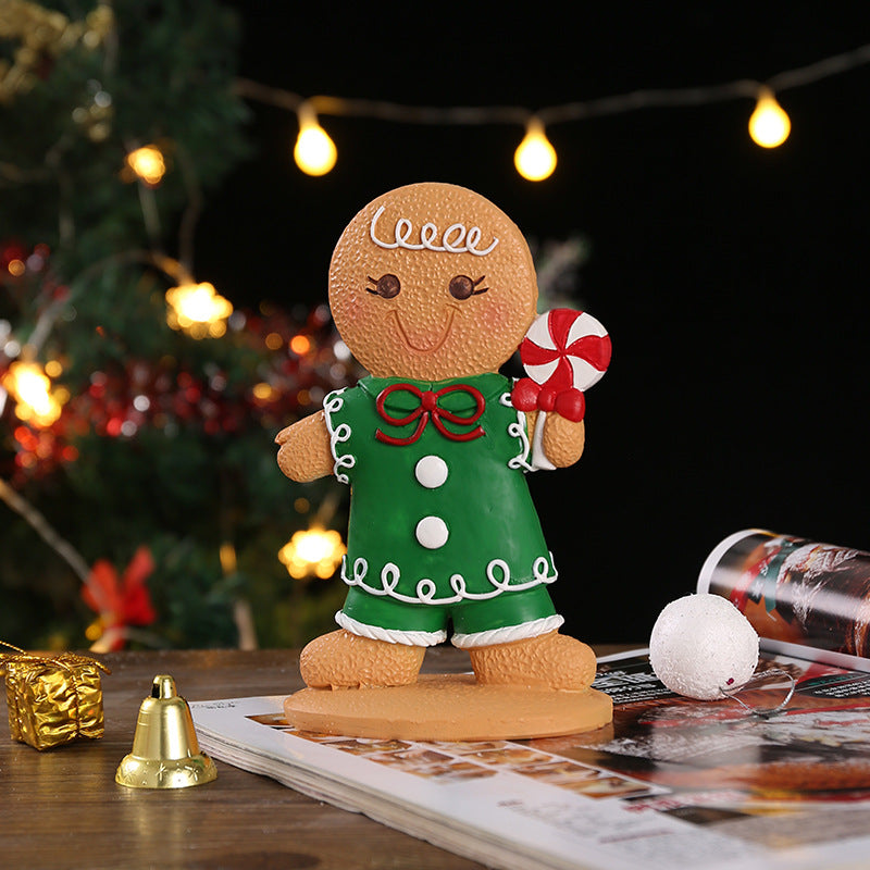 Wholesale Christmas Gingerbread Resin Ornaments